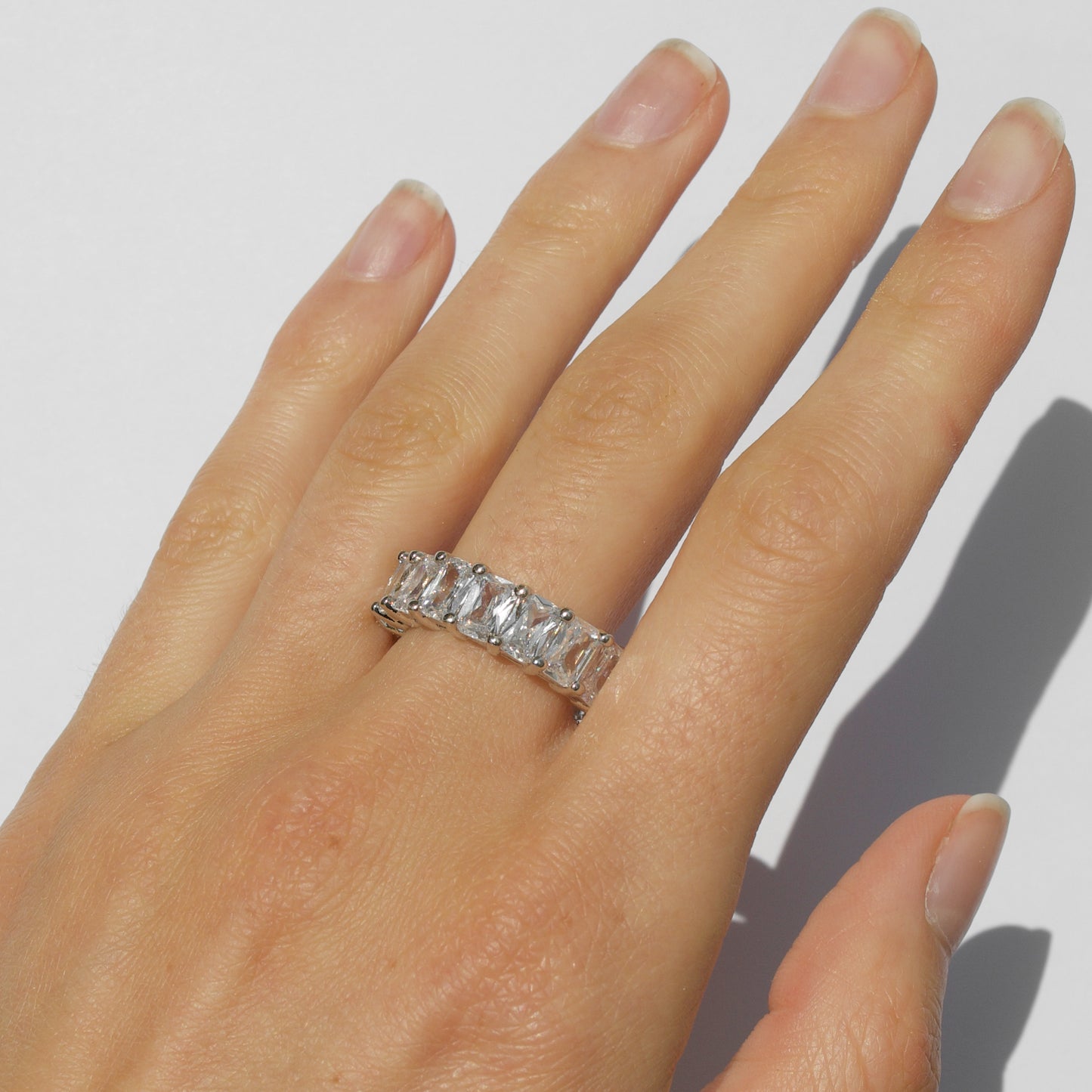 Eternity ring silver