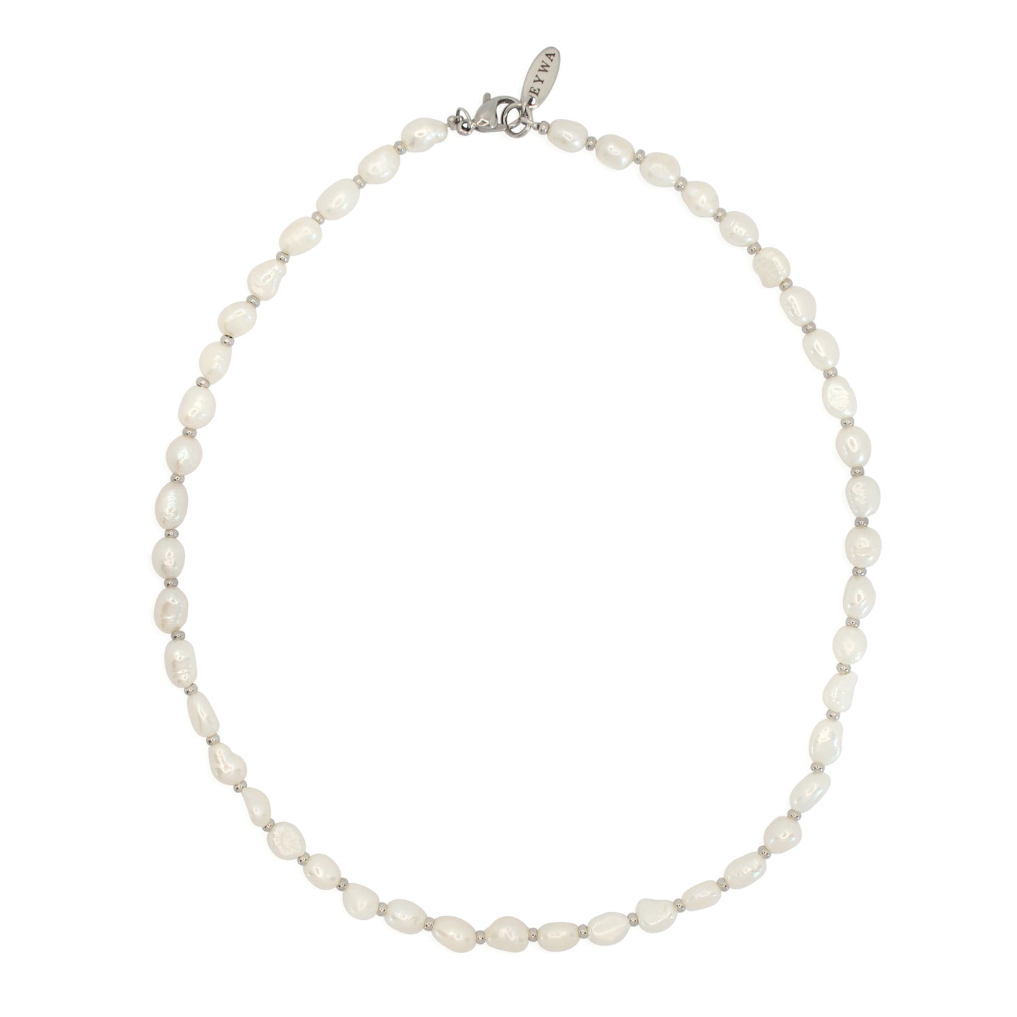 Pearl necklace silver