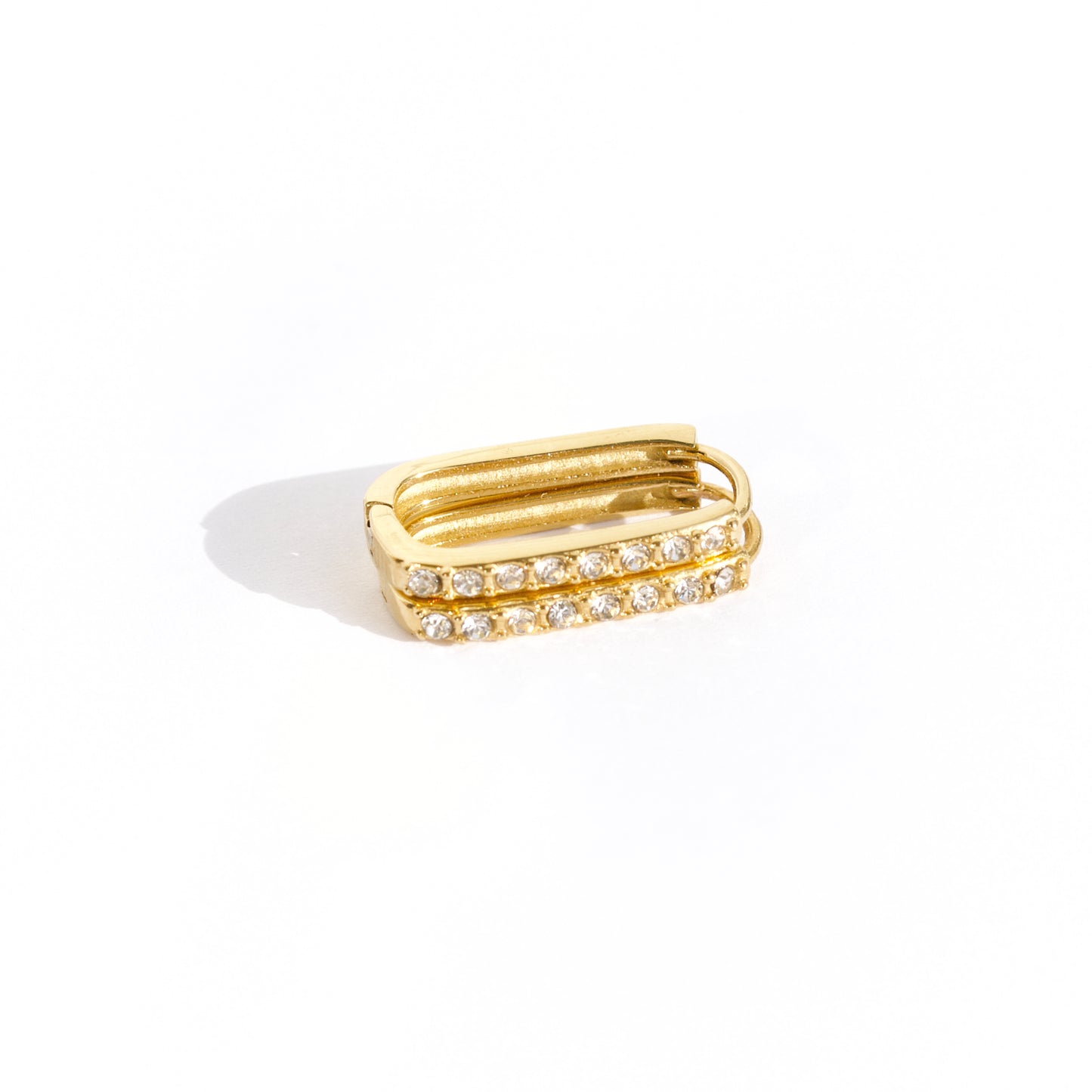 Sparkling hoops gold