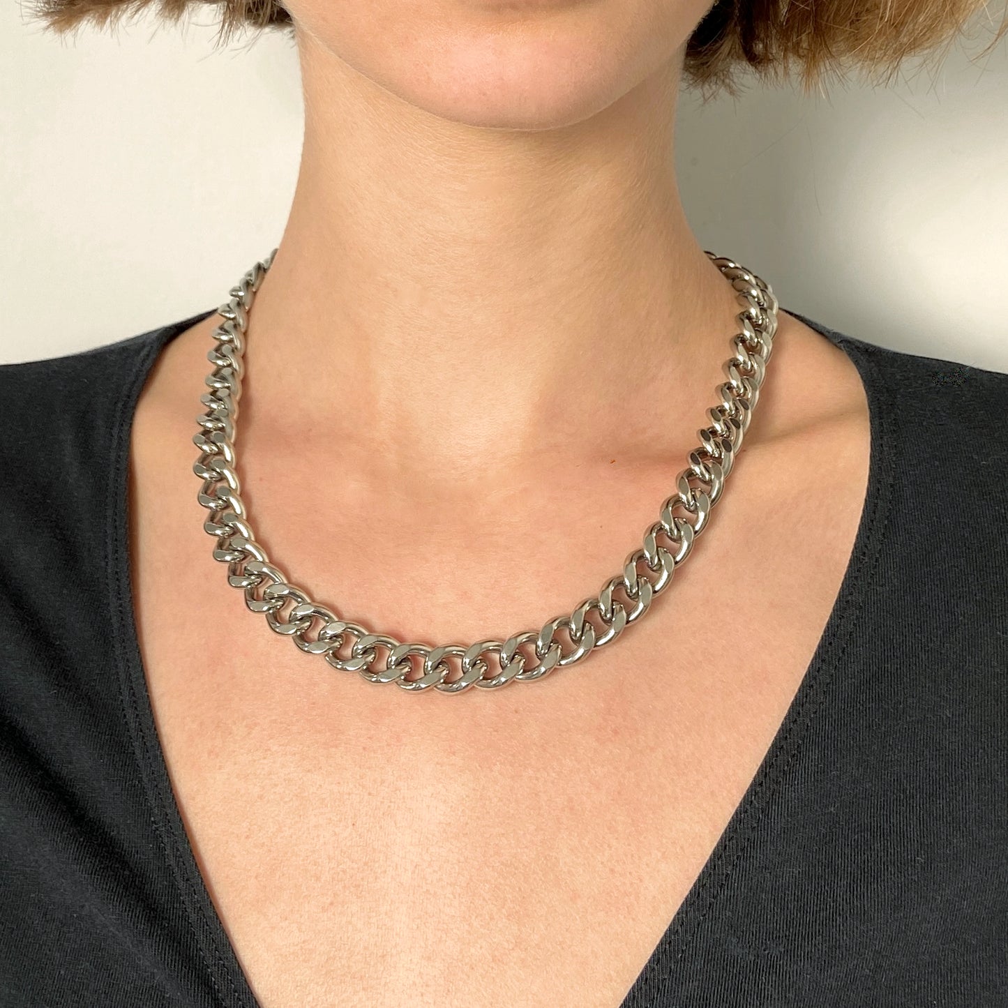Statement necklace silver