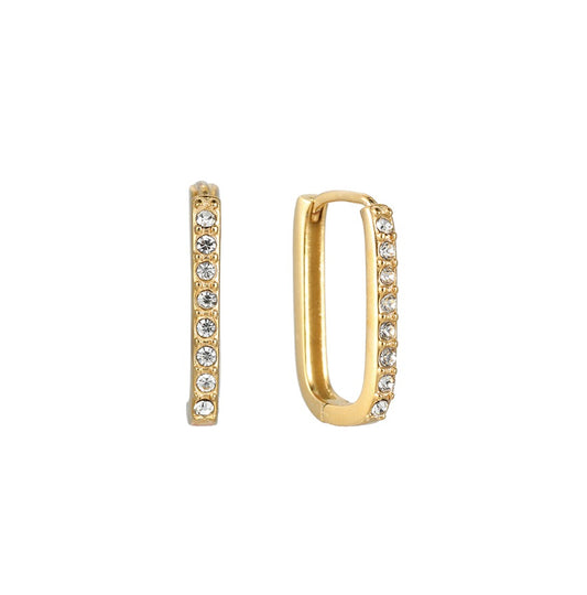 Sparkling hoops gold