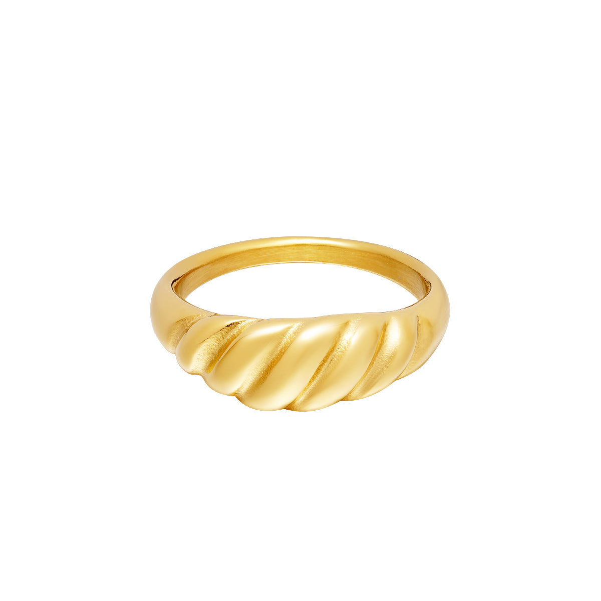 Croissant ring gold