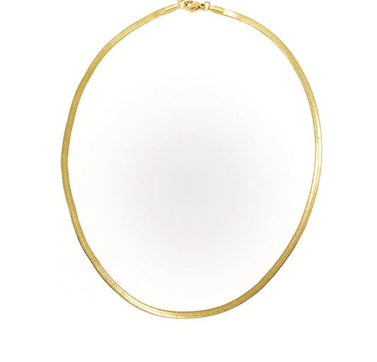 Sleek necklace gold