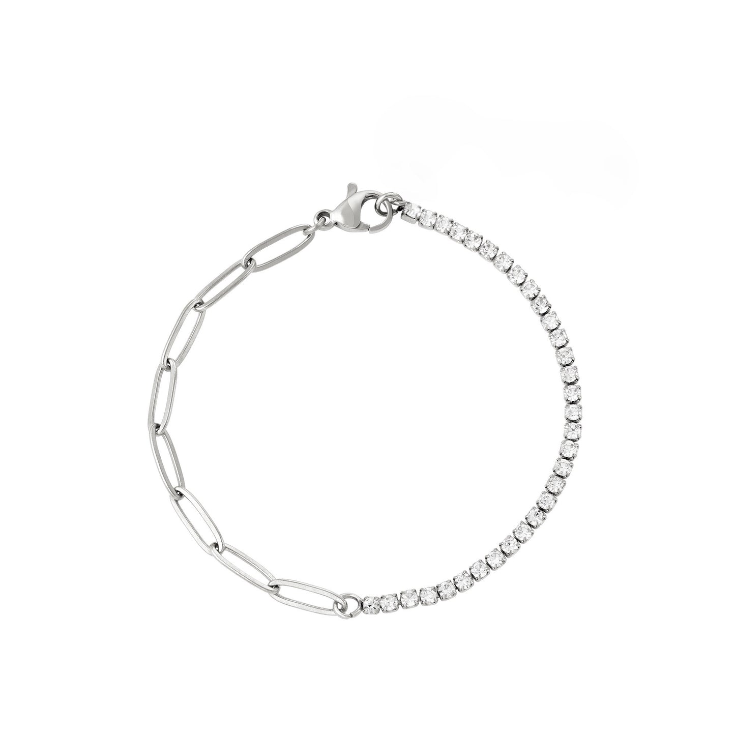 Tennis bracelet silver