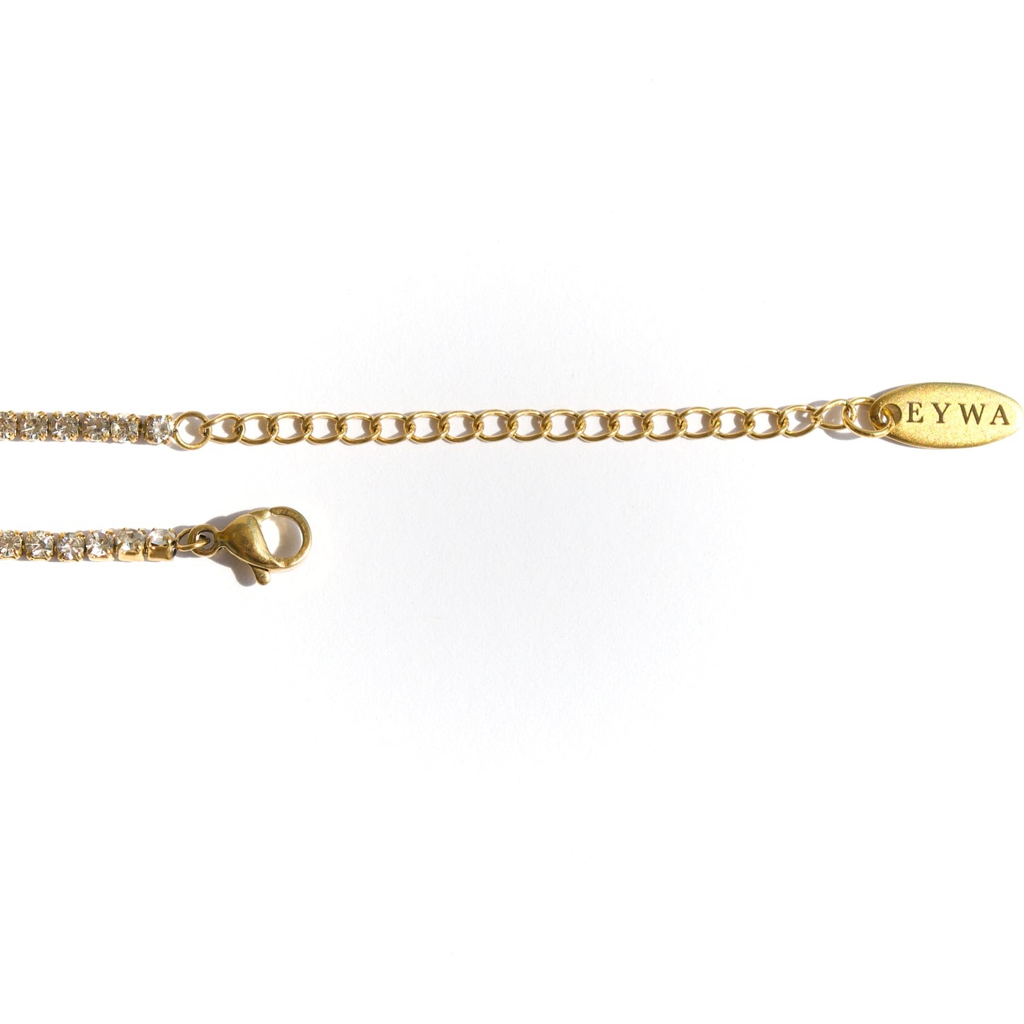 Tennis necklace gold