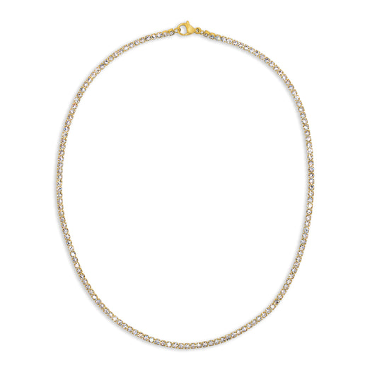 Tennis necklace gold