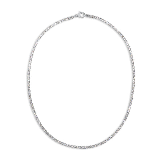 Tennis necklace silver