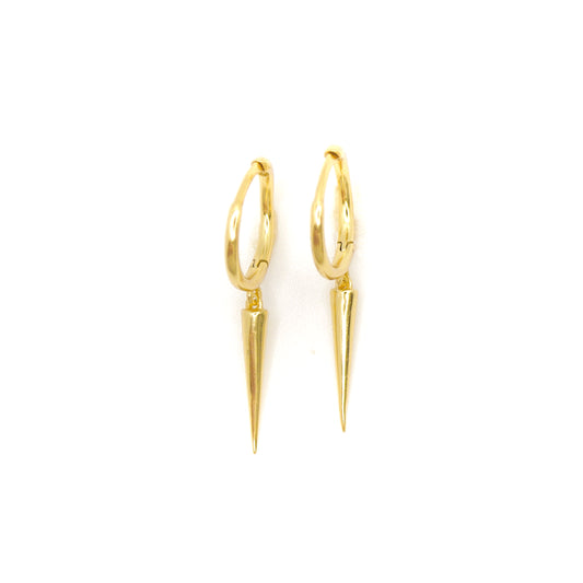 Spike hoops gold