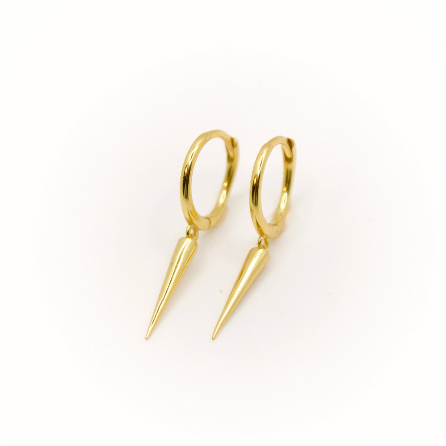 Spike hoops gold