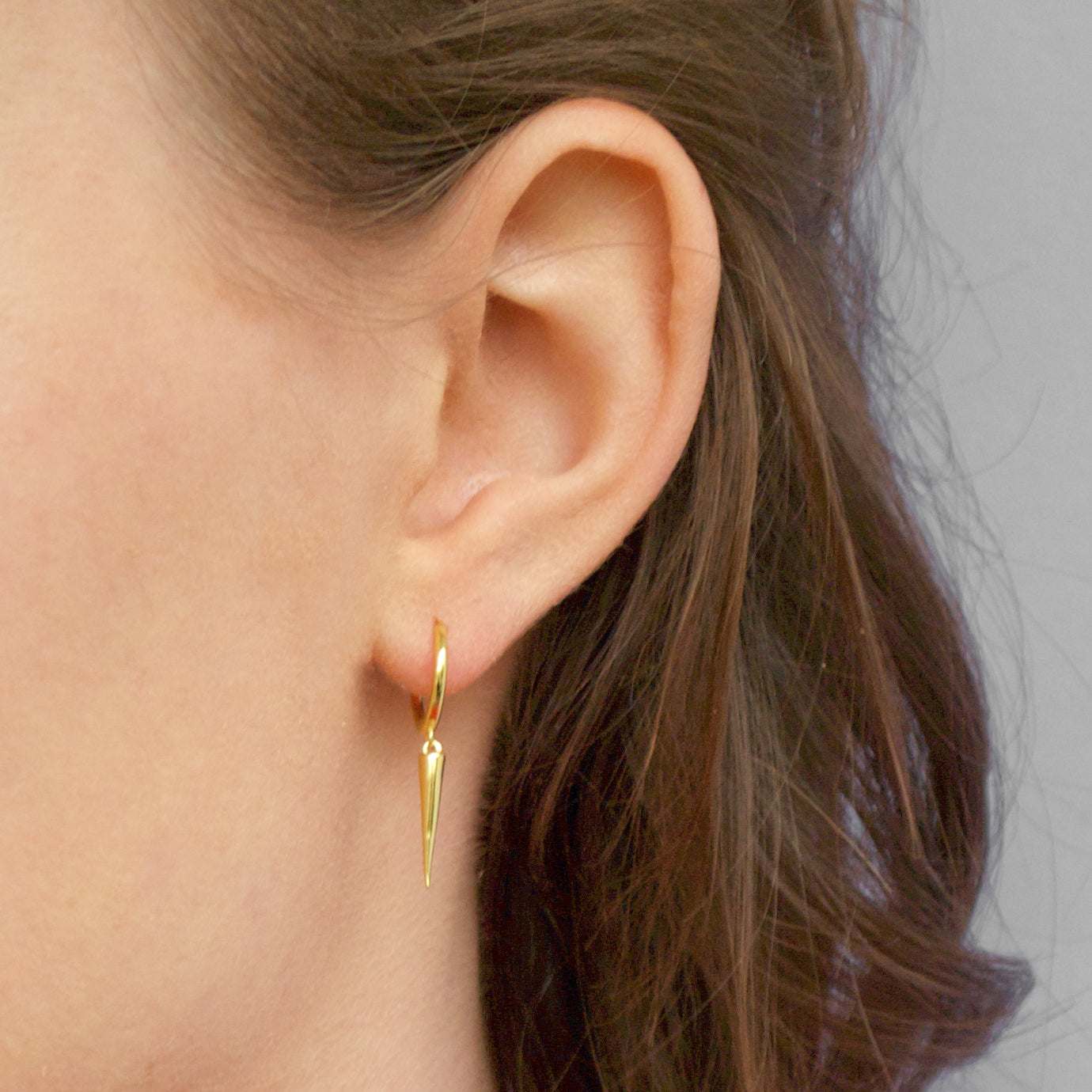 Spike hoops gold