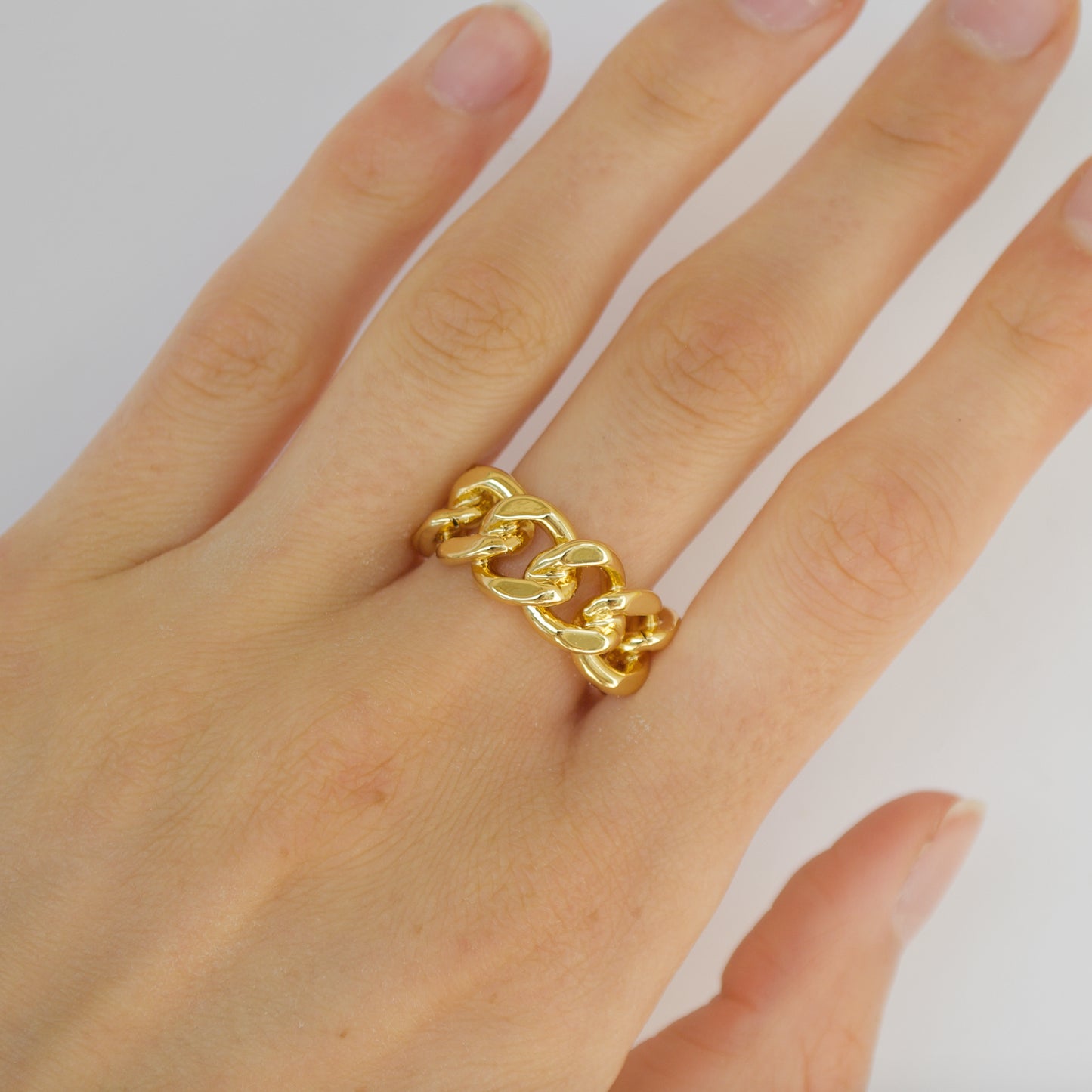 Chain ring gold