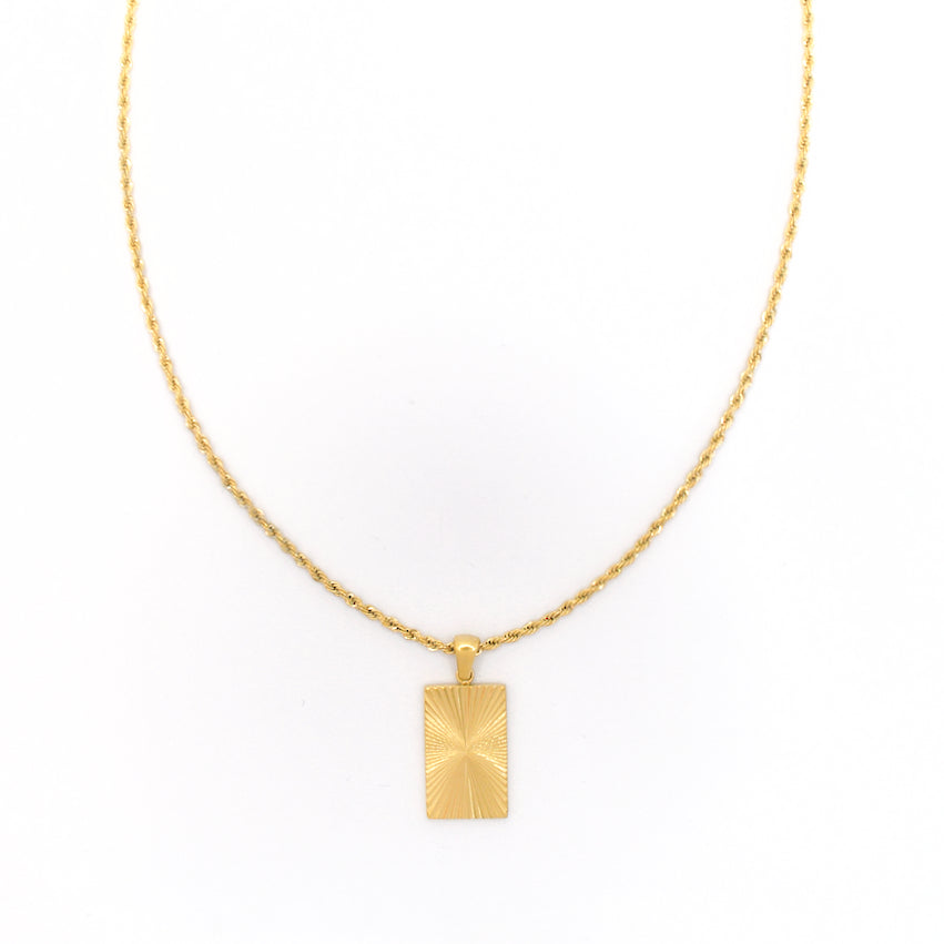 Medaillon necklace gold