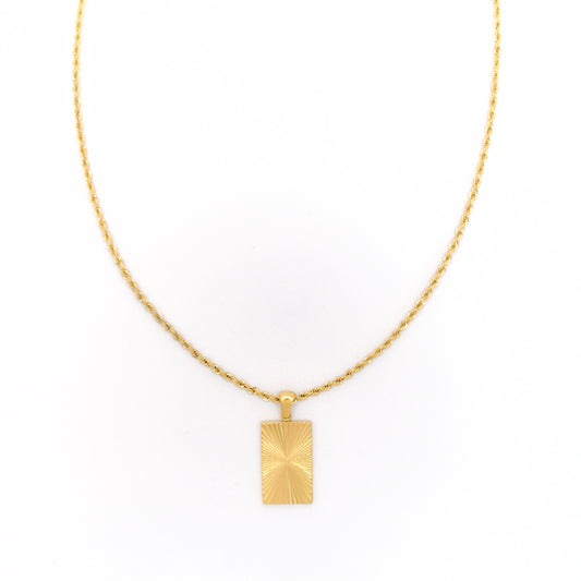 Medaillon necklace gold