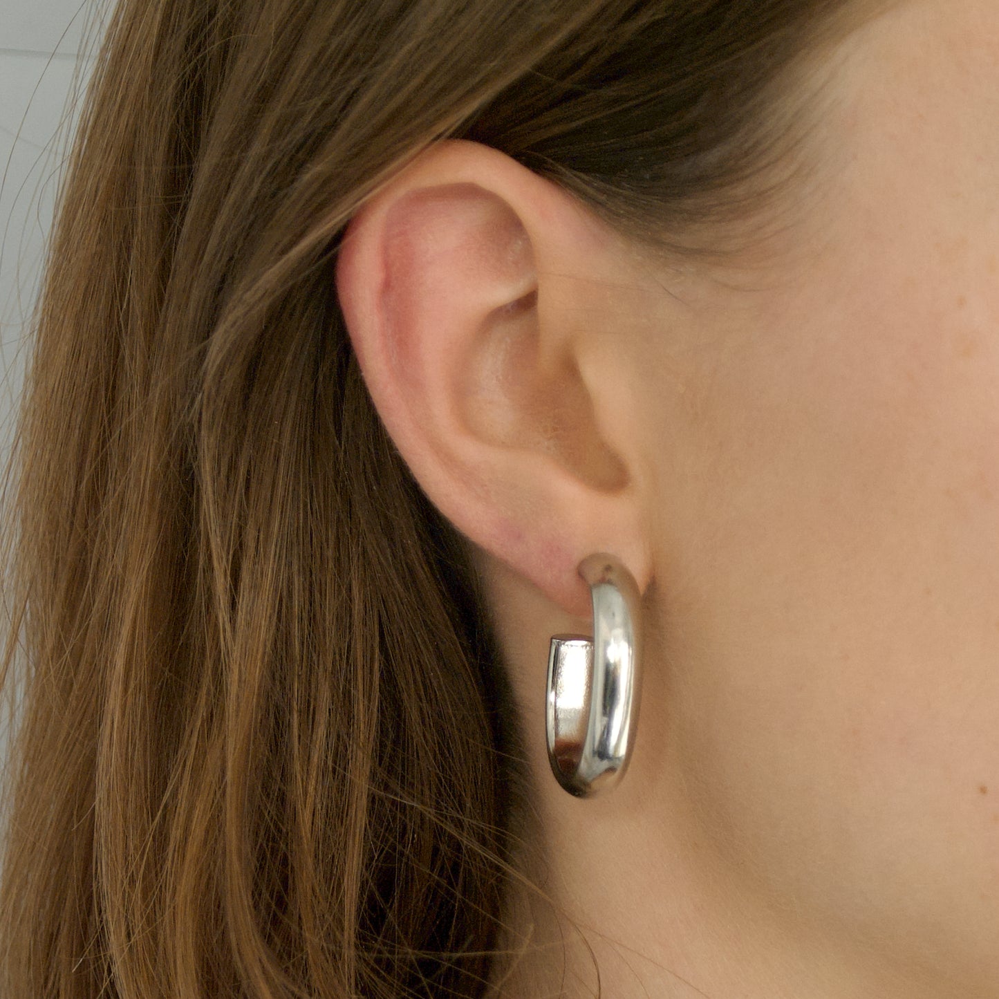 Statement hoops silver