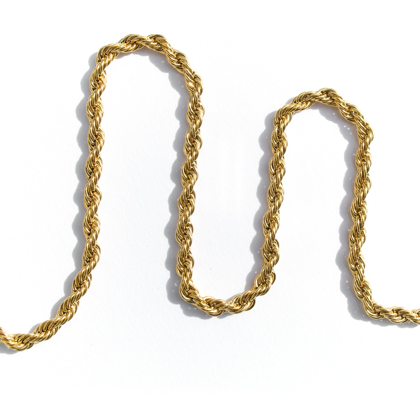 Twisted necklace gold