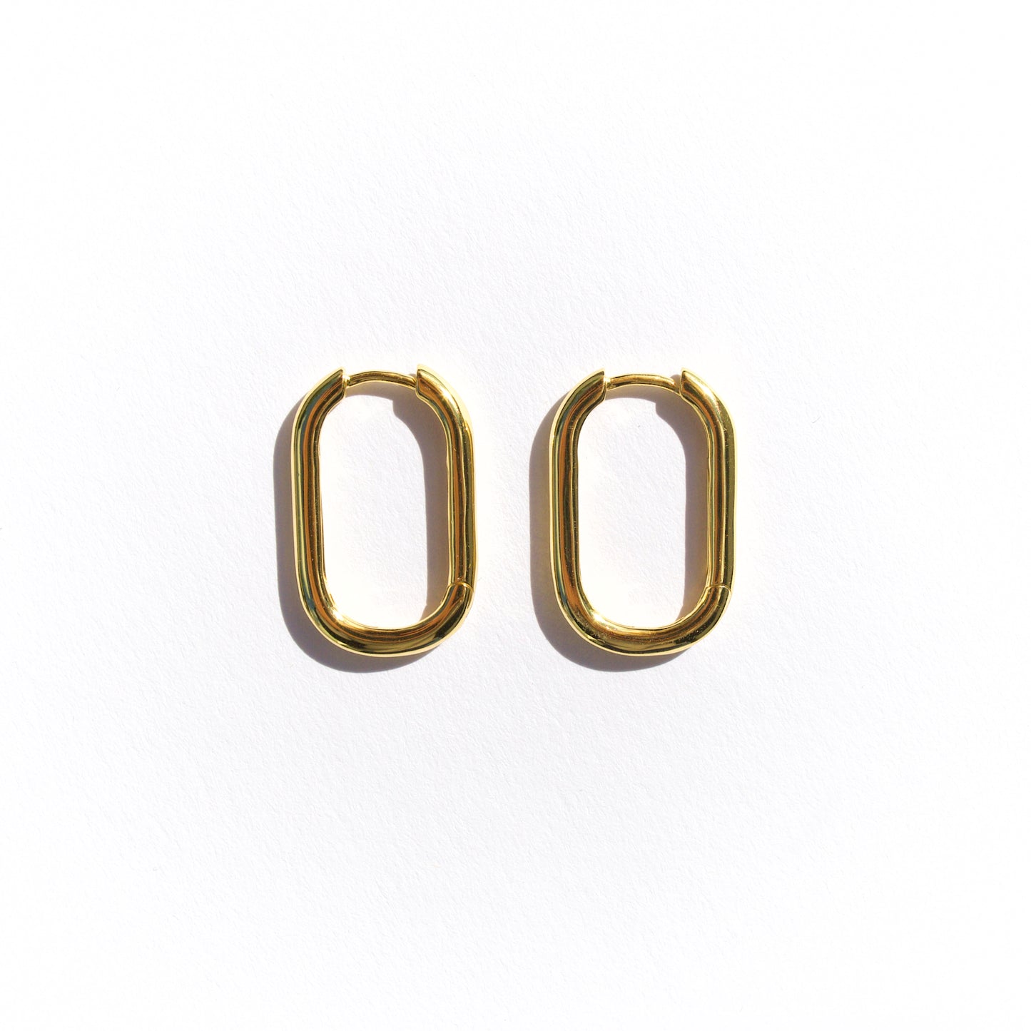 Oval hoops gold