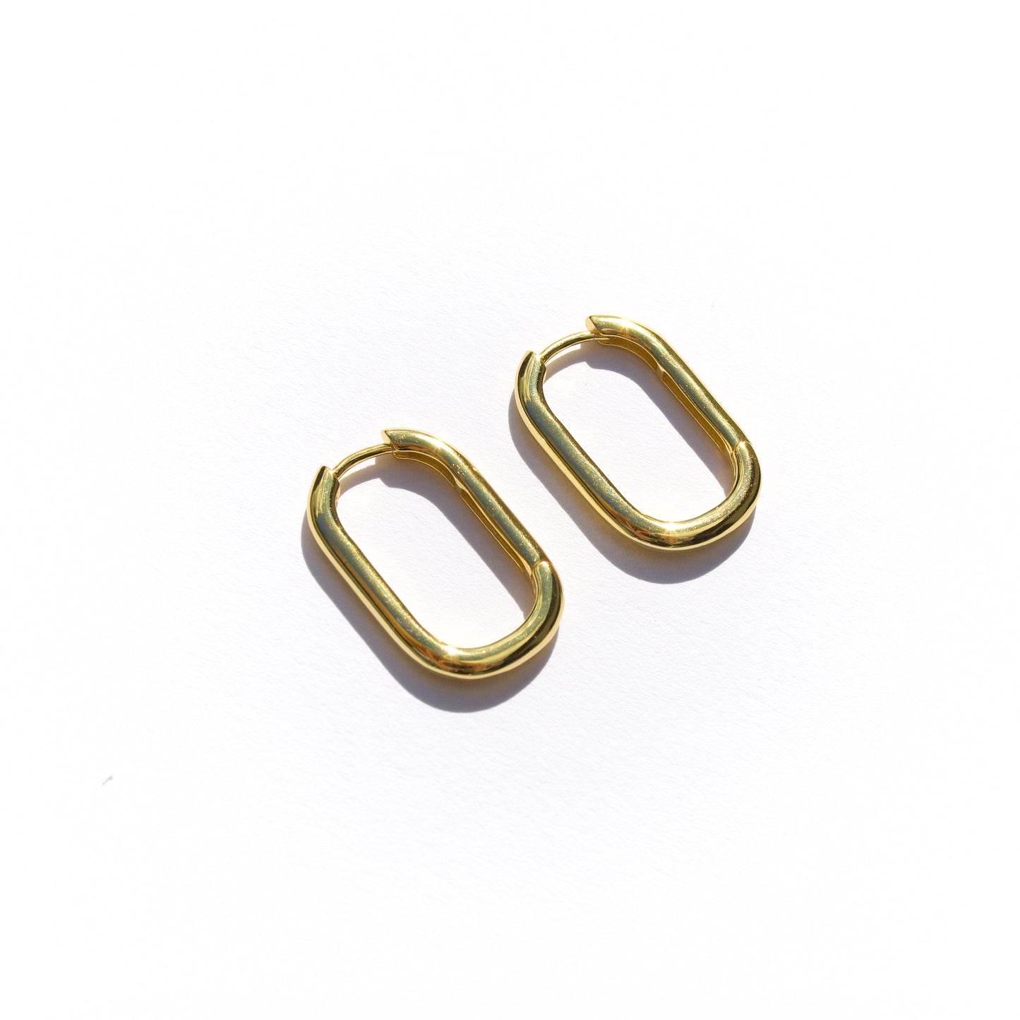 Oval hoops gold