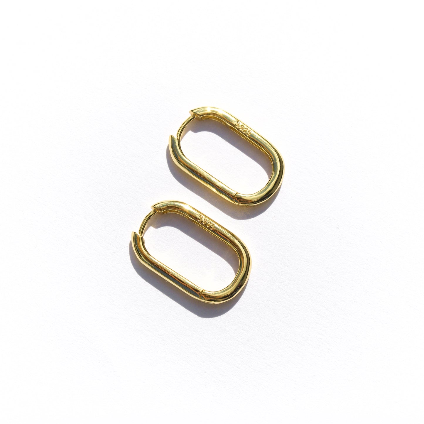 Oval hoops gold