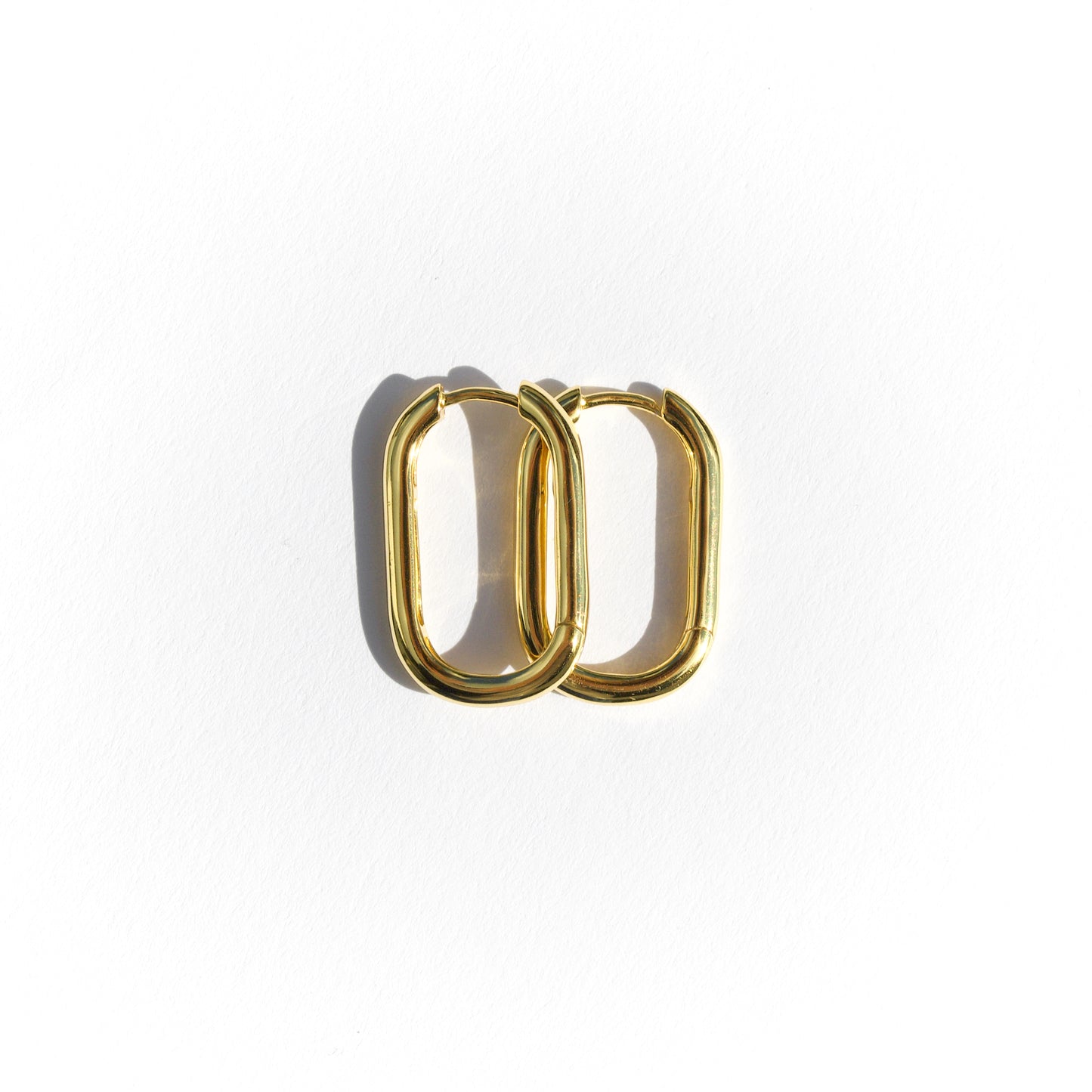 Oval hoops gold