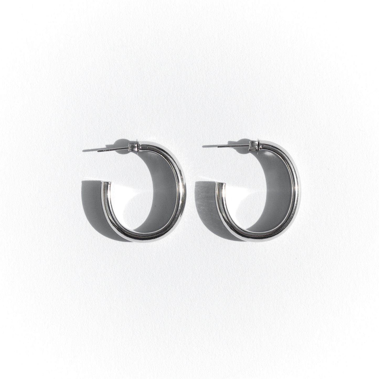 Statement hoops silver