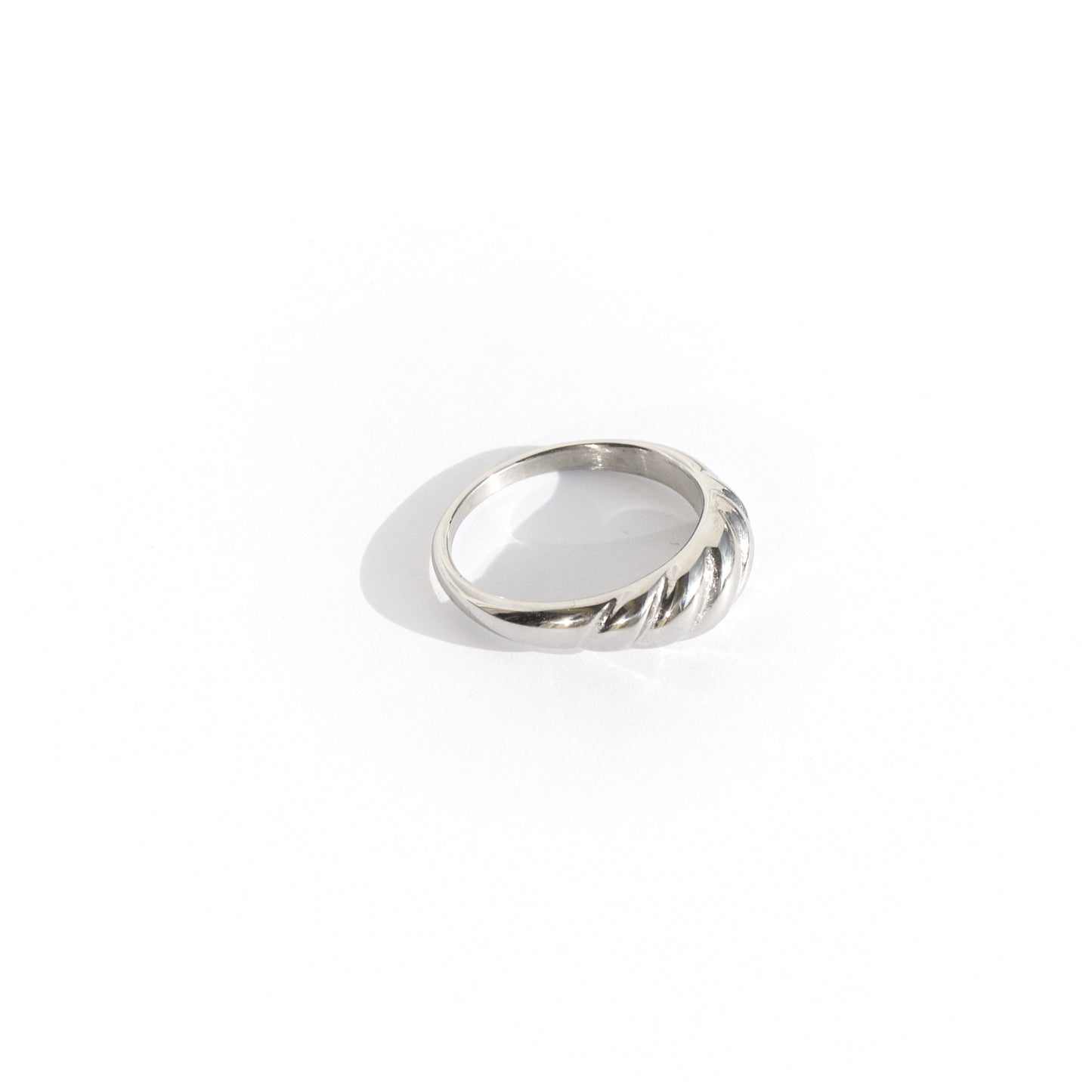 Croissant ring silver