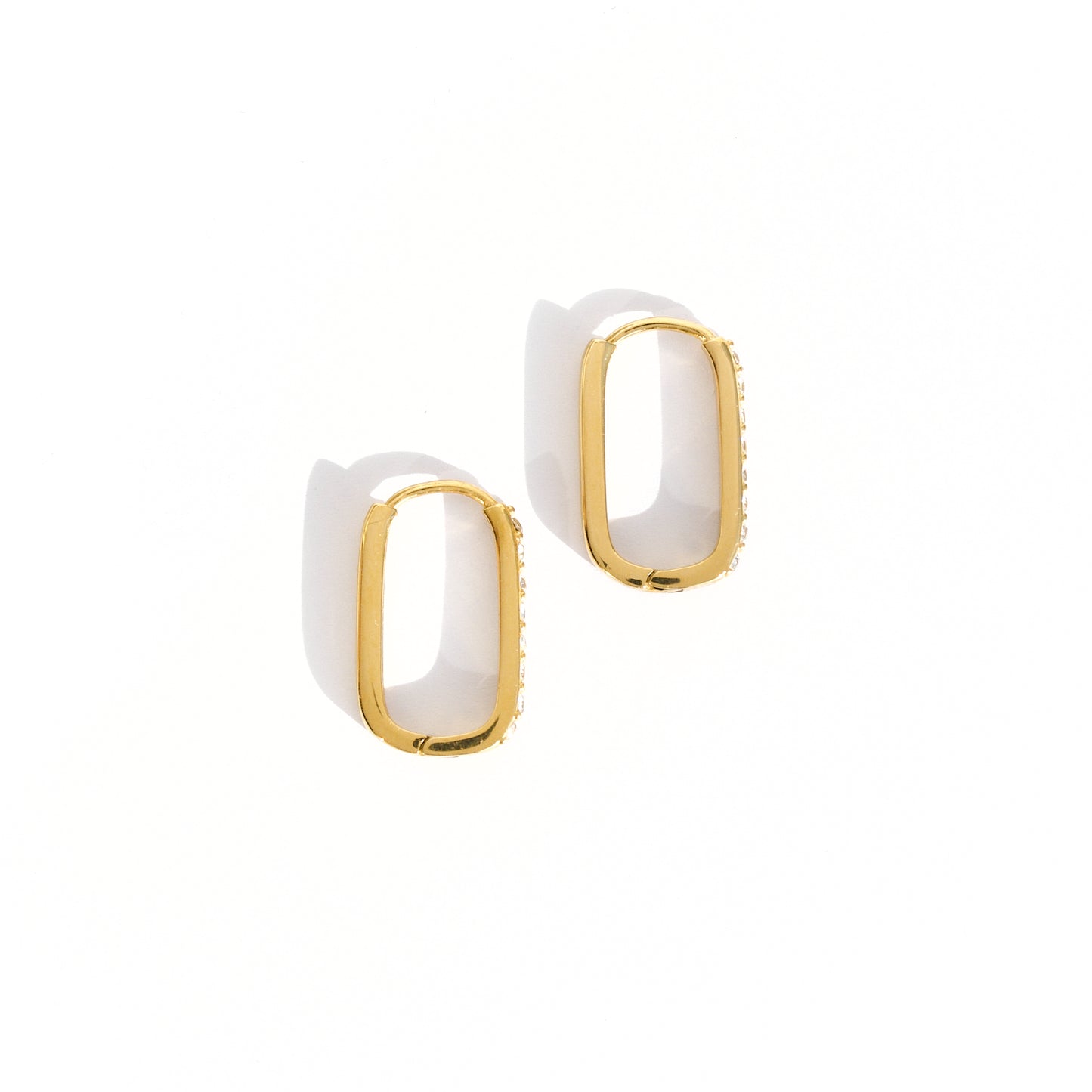 Sparkling hoops gold