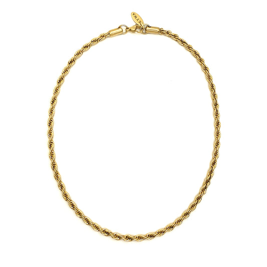 Twisted necklace gold